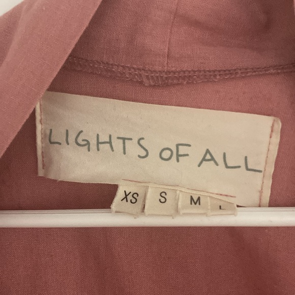 Rose pink linen jacket - Picture 2 of 3